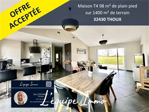 maison-villa à la vente -   32600  L'ISLE-JOURDAIN, surface 98 m2 vente maison-villa - APR666499